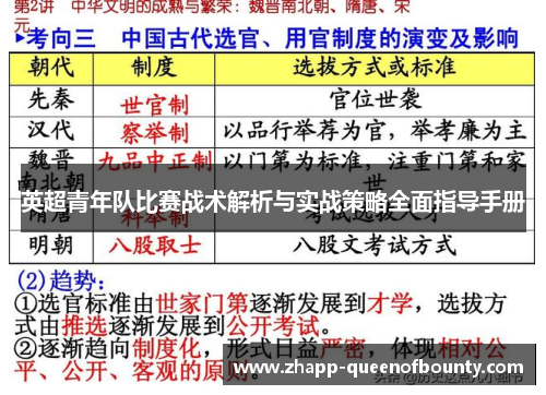 英超青年队比赛战术解析与实战策略全面指导手册