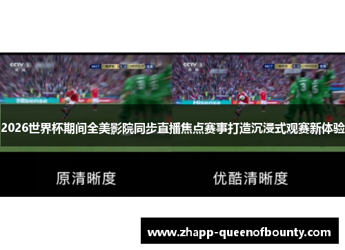 2026世界杯期间全美影院同步直播焦点赛事打造沉浸式观赛新体验